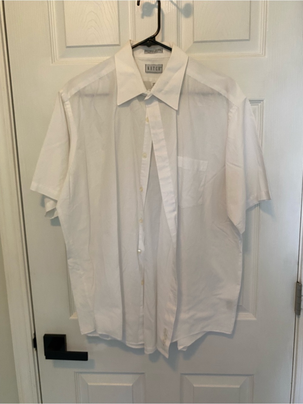 Ketch Men's White Short-Sleeve Dress Shirt
